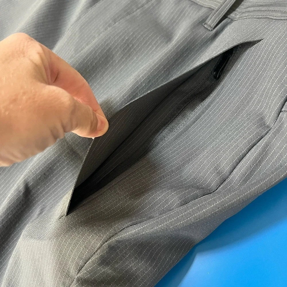 Lululemon Gray Pinstripe Pant. New Without Tags. Size 36